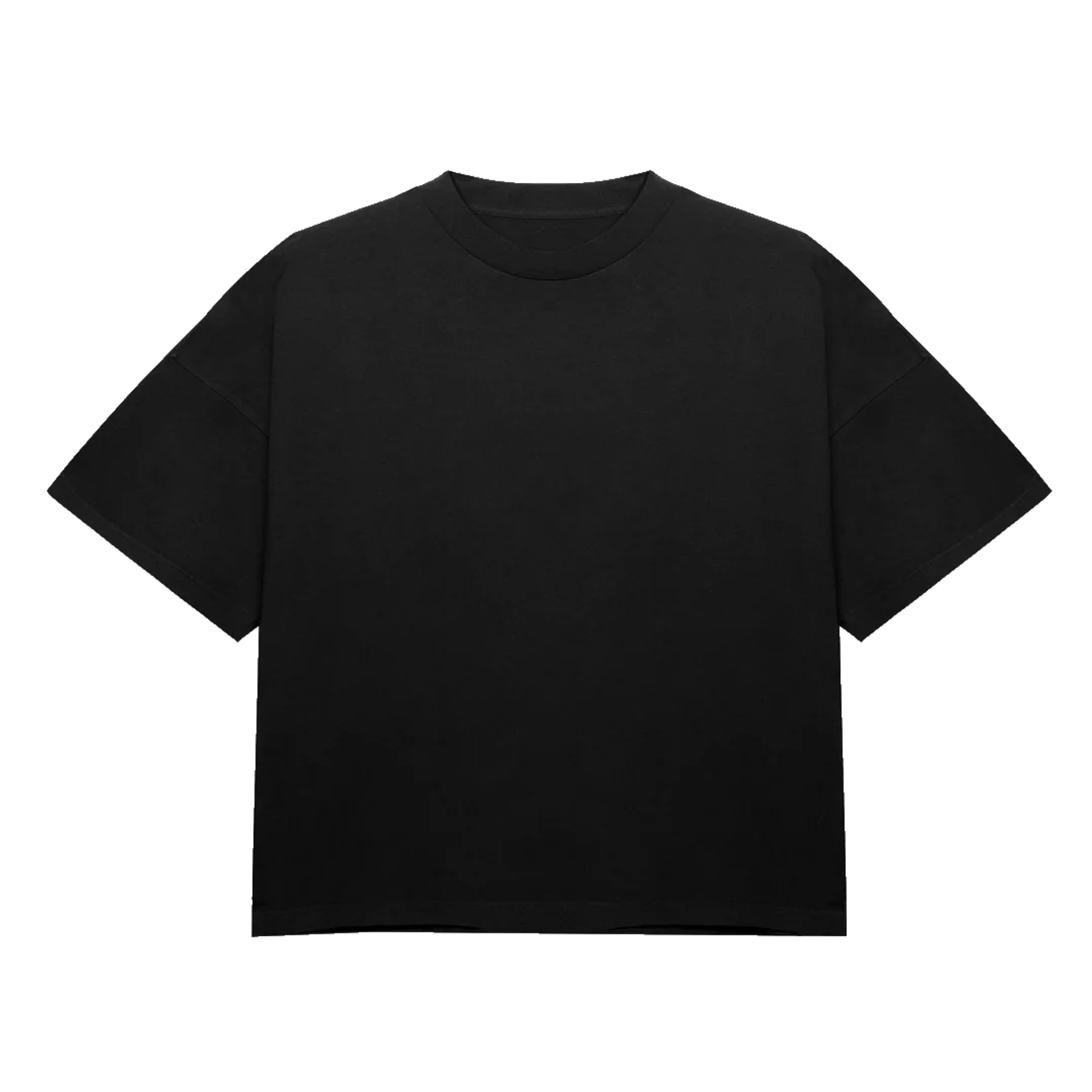 I Distressed Oversized Shirt (BLACK)